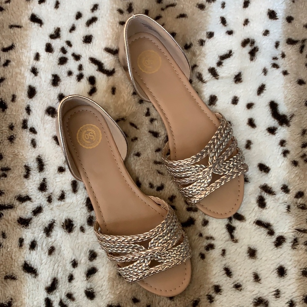 Gold sandals